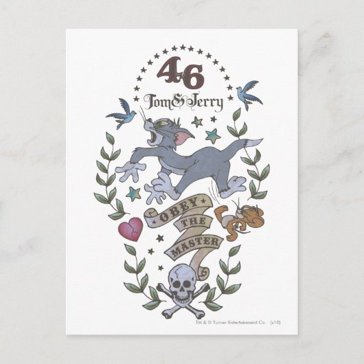 Tom en Jerry Obey De Master 2 Briefkaart (Voorkant)