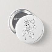 Tom en Jerry On Head Ronde Button 5,7 Cm (Voorkant /achterkant)