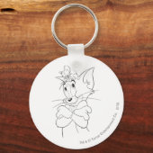 Tom en Jerry On Head Sleutelhanger (Voorkant)