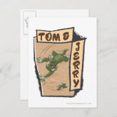 Tom en Jerry op een Tan Couch Briefkaart (Voorkant / Achterkant)