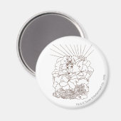 Tom en Jerry Outline Magneet (Voorkant / Achterkant)