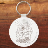 Tom en Jerry Outline Sleutelhanger (Voorkant)
