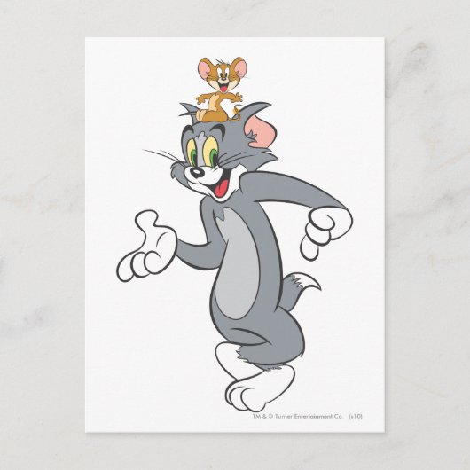 Tom en Jerry Pair Briefkaart (Voorkant)