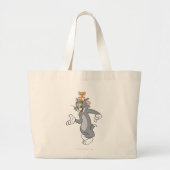 Tom en Jerry Pair Grote Tote Bag (Voorkant)
