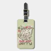 Tom en Jerry Pink en Green Bagagelabel (Voorkant verticaal)