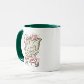 Tom en Jerry Pink en Green Mok (Voorkant links)