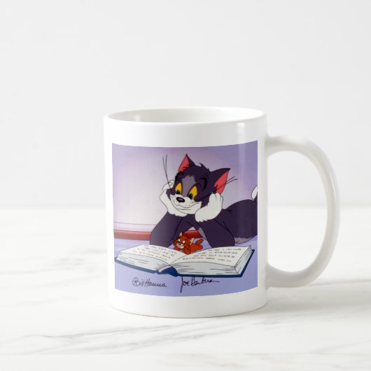 Tom en Jerry Reading Book Automatisch graded Koffiemok (Rechts)