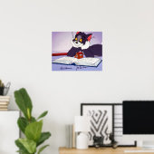 Tom en Jerry Reading Book Automatisch graded Poster (Thuiskantoor)