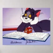 Tom en Jerry Reading Book Automatisch graded Poster (Voorkant)