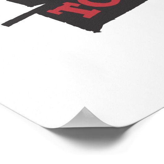 Tom en Jerry Red en Black Poster (Hoek)