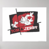 Tom en Jerry Red en Black Poster (Voorkant)