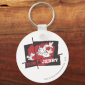 Tom en Jerry Red en Black Sleutelhanger (Voorkant)