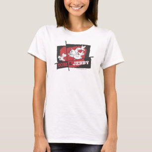 Tom en Jerry Red en Black T-shirt