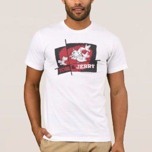 Tom en Jerry Red en Black T-shirt