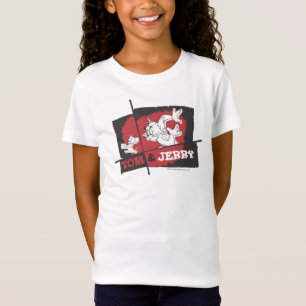 Tom en Jerry Red en Black T-shirt