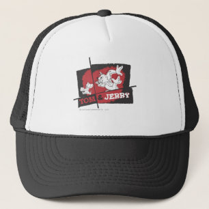 Tom en Jerry Red en Black Trucker Pet