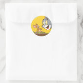 Tom en Jerry Ronde Sticker (Tas)