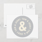 Tom en Jerry Round Logo 1 Briefkaart (Voorkant / Achterkant)