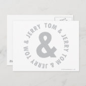 Tom en Jerry Round Logo 2 Briefkaart (Voorkant / Achterkant)