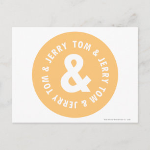 Tom en Jerry Round Logo 5 Briefkaart