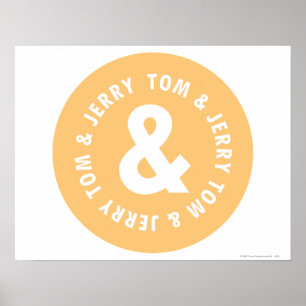 Tom en Jerry Round Logo 5 Poster