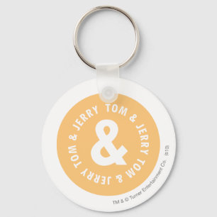 Tom en Jerry Round Logo 5 Sleutelhanger