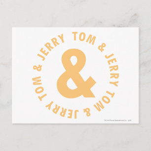 Tom en Jerry Round Logo 6 Briefkaart