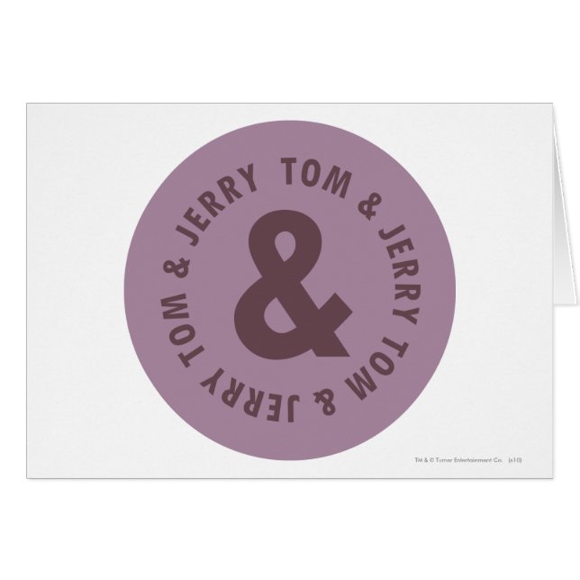 Tom en Jerry Round Logo 7 (Voorkant Horizontaal)