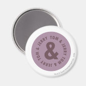 Tom en Jerry Round Logo 7 Magneet (Voorkant / Achterkant)