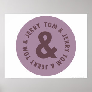 Tom en Jerry Round Logo 7 Poster