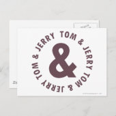 Tom en Jerry Round Logo 8 Briefkaart (Voorkant / Achterkant)