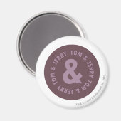 Tom en Jerry Round Logo 9 Magneet (Voorkant / Achterkant)