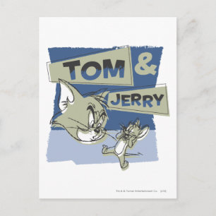 Tom en Jerry Scaredey Mouse Briefkaart