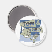 Tom en Jerry Scaredey Mouse Magneet (Voorkant / Achterkant)