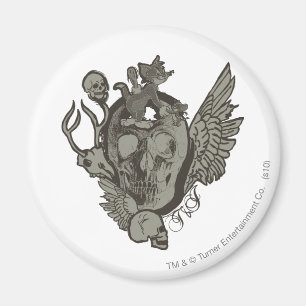 Tom en Jerry Skull Magneet