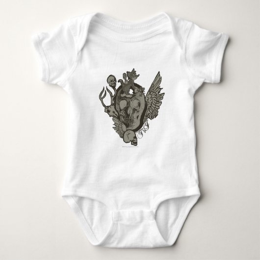 Tom en Jerry Skull Romper (Voorkant)