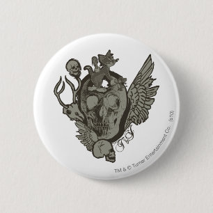 Tom en Jerry Skull Ronde Button 5,7 Cm
