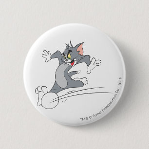 Tom en Jerry Soccer (Football) 3 Ronde Button 5,7 Cm