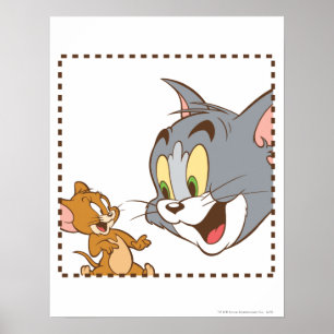 Tom en Jerry Stamp Poster