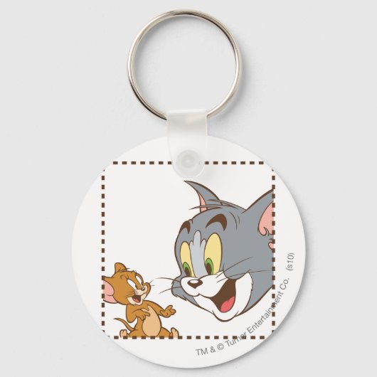 Tom en Jerry Stamp Sleutelhanger (Voorkant)