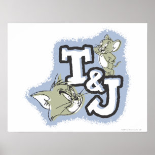 Tom en Jerry T&J Logo Poster