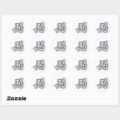 Tom en Jerry T&J Logo Ronde Sticker (Vel)