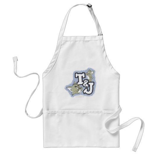 Tom en Jerry T&J Logo Standaard Schort (Voorkant)