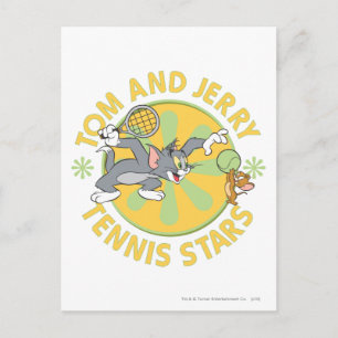 Tom en Jerry Tennis Stars 5 Briefkaart