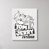 Tom en Jerry | Tom en Jerry Cartoon Canvas Afdruk (Voorkant)