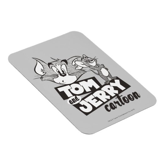 Tom en Jerry | Tom en Jerry Cartoon Magneet (Rechterzijde)