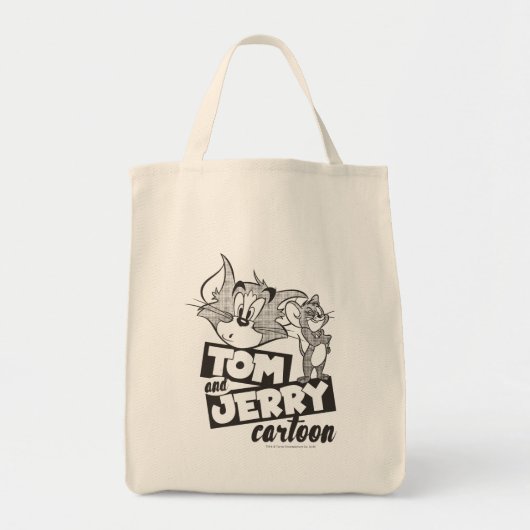 Tom en Jerry | Tom en Jerry Cartoon Tote Bag (Voorkant)