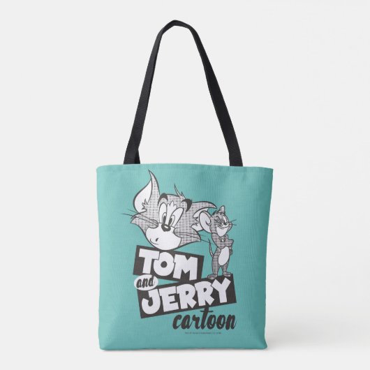 Tom en Jerry | Tom en Jerry Cartoon Tote Bag (Achterkant)