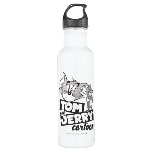 Tom en Jerry | Tom en Jerry Cartoon Waterfles (Voorkant)