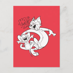 Tom en Jerry   Tom en Jerry Laughing Briefkaart